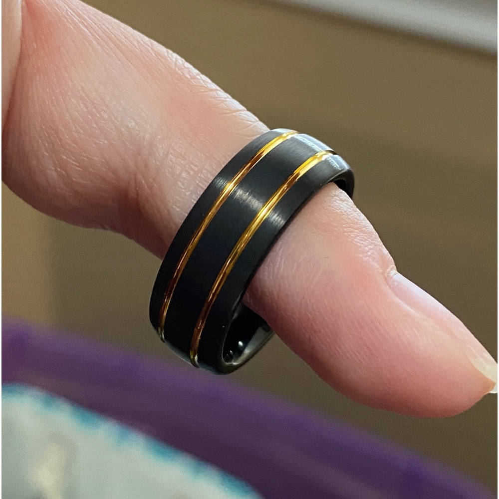 Tungsten men’s wedding band rings